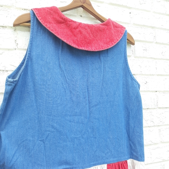 Vintage Cottontail Originals Dress Patriotic Maxi - Picture 4 of 6